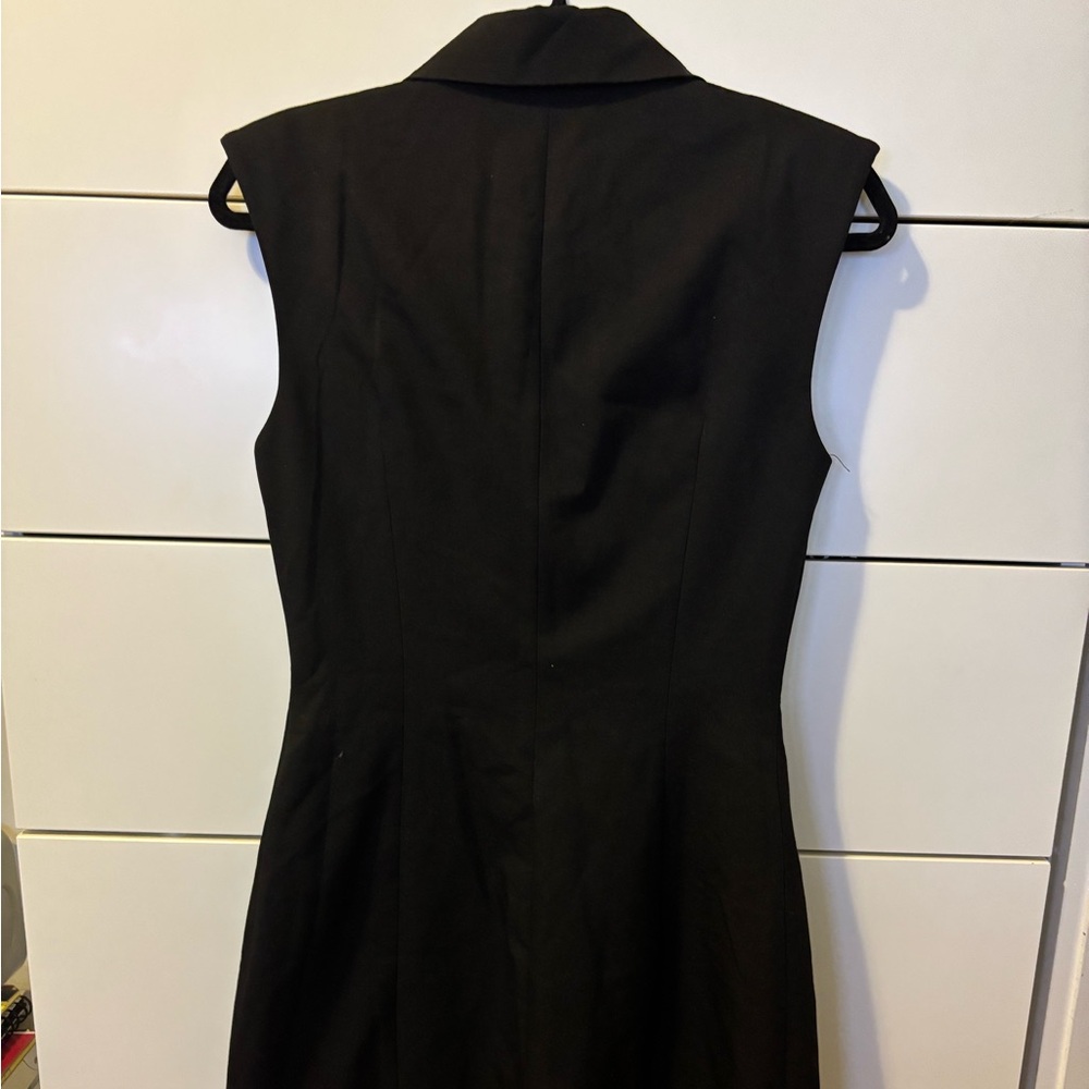 Mango Black Tailored Sleeveless Blazer Dress - Picture 6 of 8